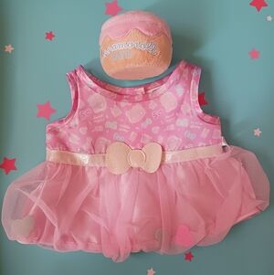 Build a Bear 50th Anniversary Hello Kitty Dress and Cinnamoroll Cafe Wristie